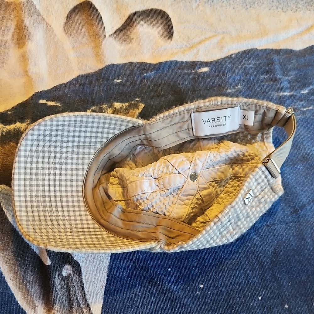 Varsity Gray Checkered Cap - image 1